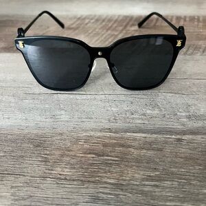 Burberry Black & Gold Logo Sunglasses